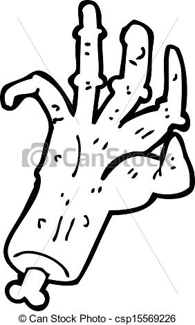 Of Cartoon Spooky Zombie Hand Csp15569226   Search Clipart