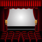 Red Curtain And Stairs Covered Red Carpet Stock Vector   Clipart Me