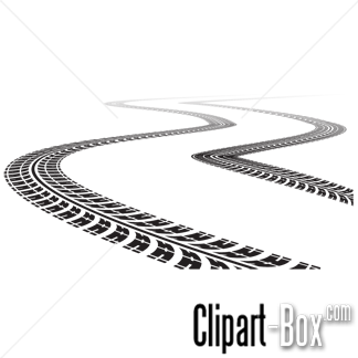 Related Tire Tracks Cliparts
