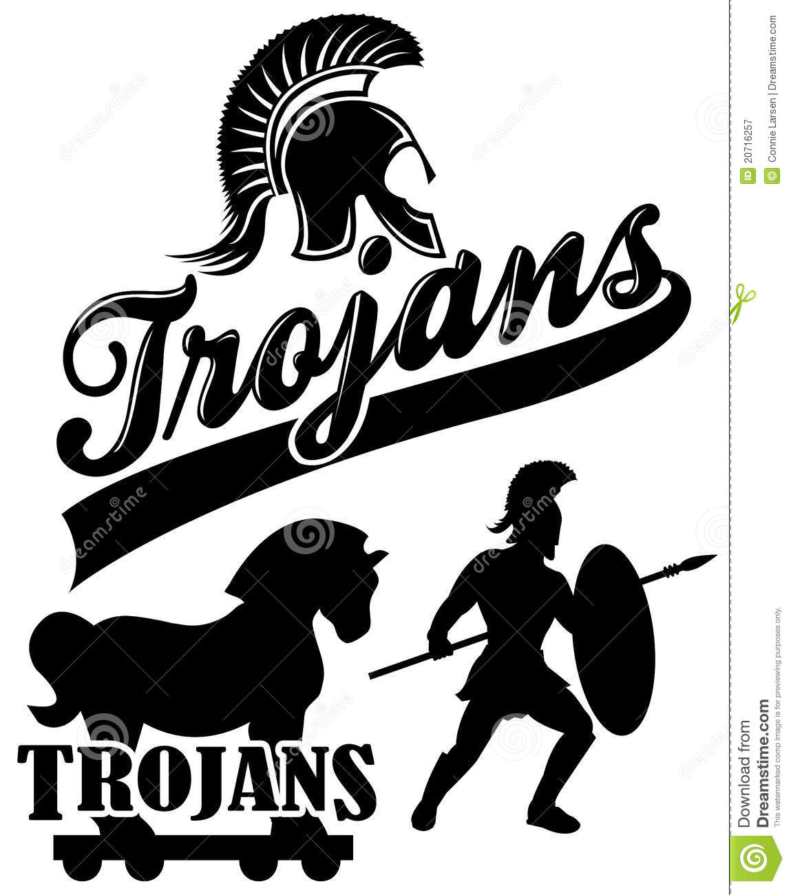 Trojan Team Mascot Eps Royalty Free Stock Photography   Image