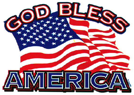 Waving American Flag God Bless America Happy Flag Day America