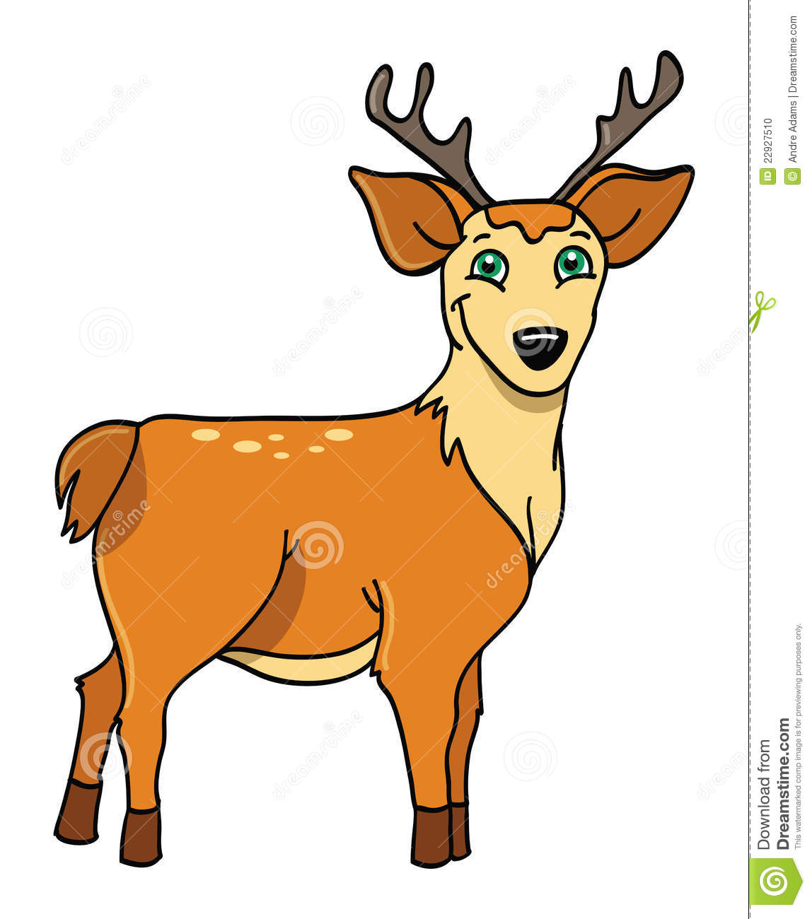 Whitetail Deer Antler Clip Art