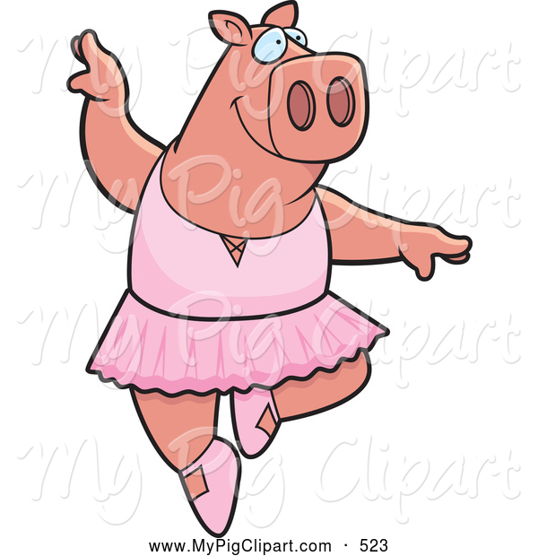 Ballerina Pig Dancing And Jumping Pig Clip Art Cory Thoman