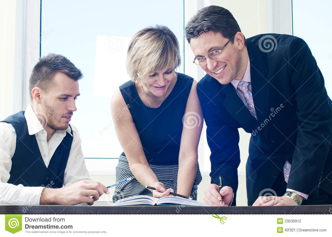 Business Team In Discussion Stock Photography   Image  23530912