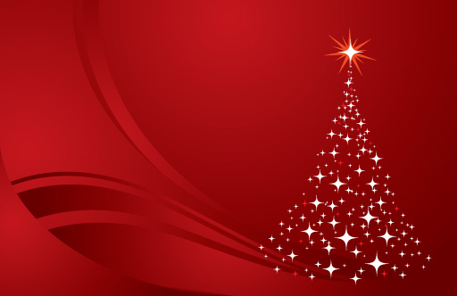 Download Christmas Tree Background Red Vector For Free