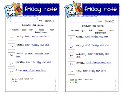 Friday Note Template Freebie   Dragonflies In First