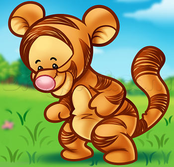 How To Draw Chibi Tigger Step 4 1 000000176766 3png   Apps Directories