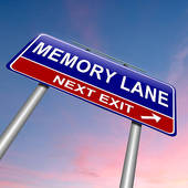Memory Lane Concept    Royalty Free Clip Art