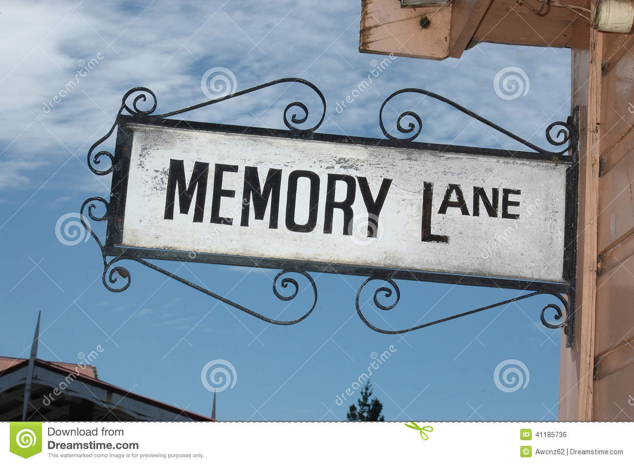 Memory Lane Sign Stock Photo   Image  41185736