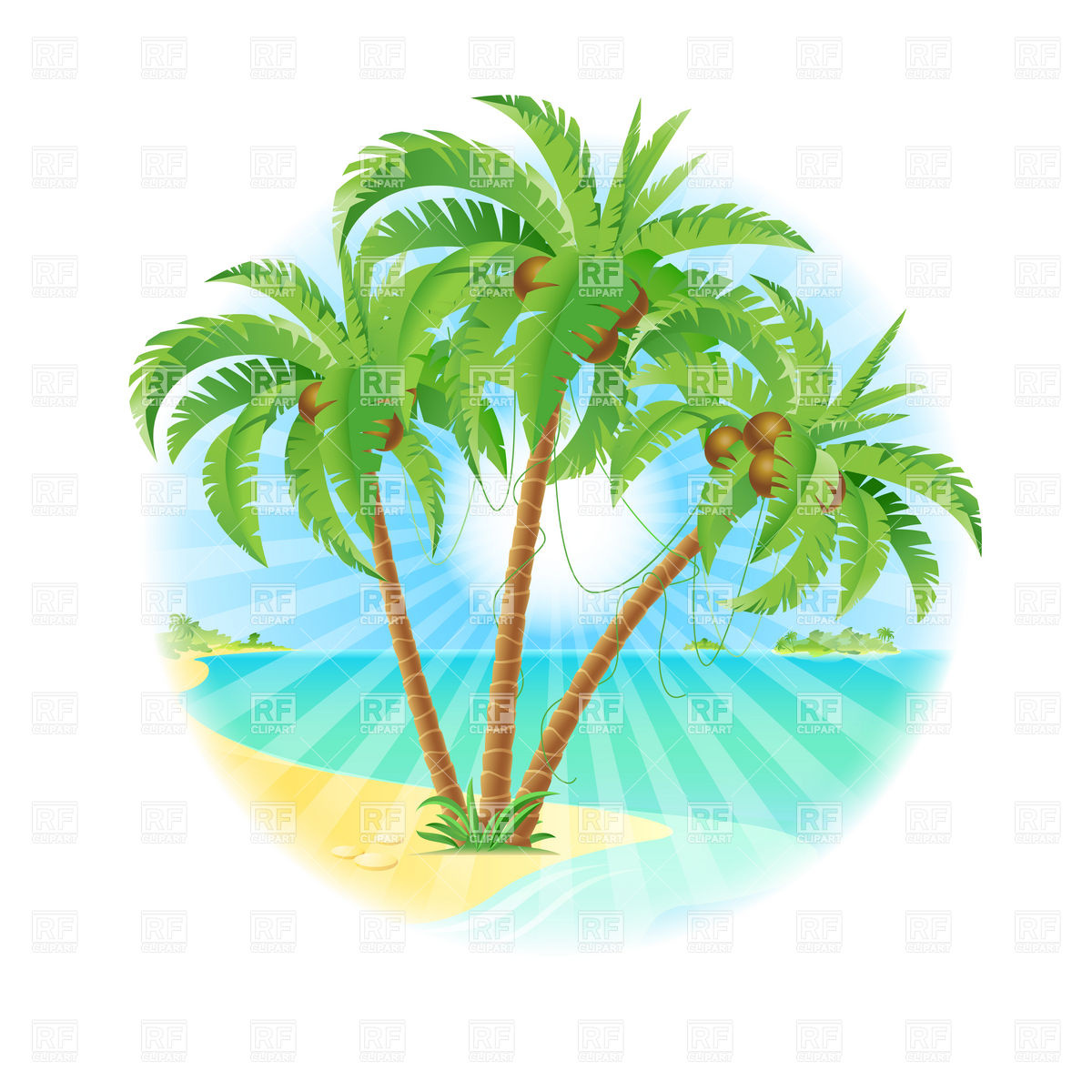     On A Island 6833 Travel Download Royalty Free Vector Clipart  Eps