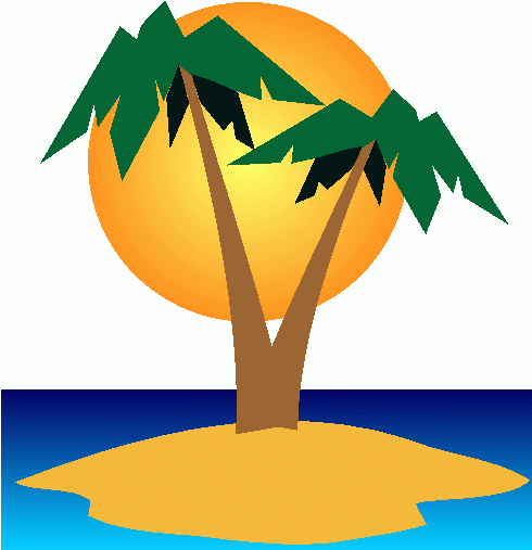 Palm Tree Island Clipart   Palm Tree Island Clip Art