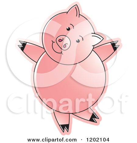Royalty Free  Rf  Dancing Pig Clipart Illustrations Vector Graphics