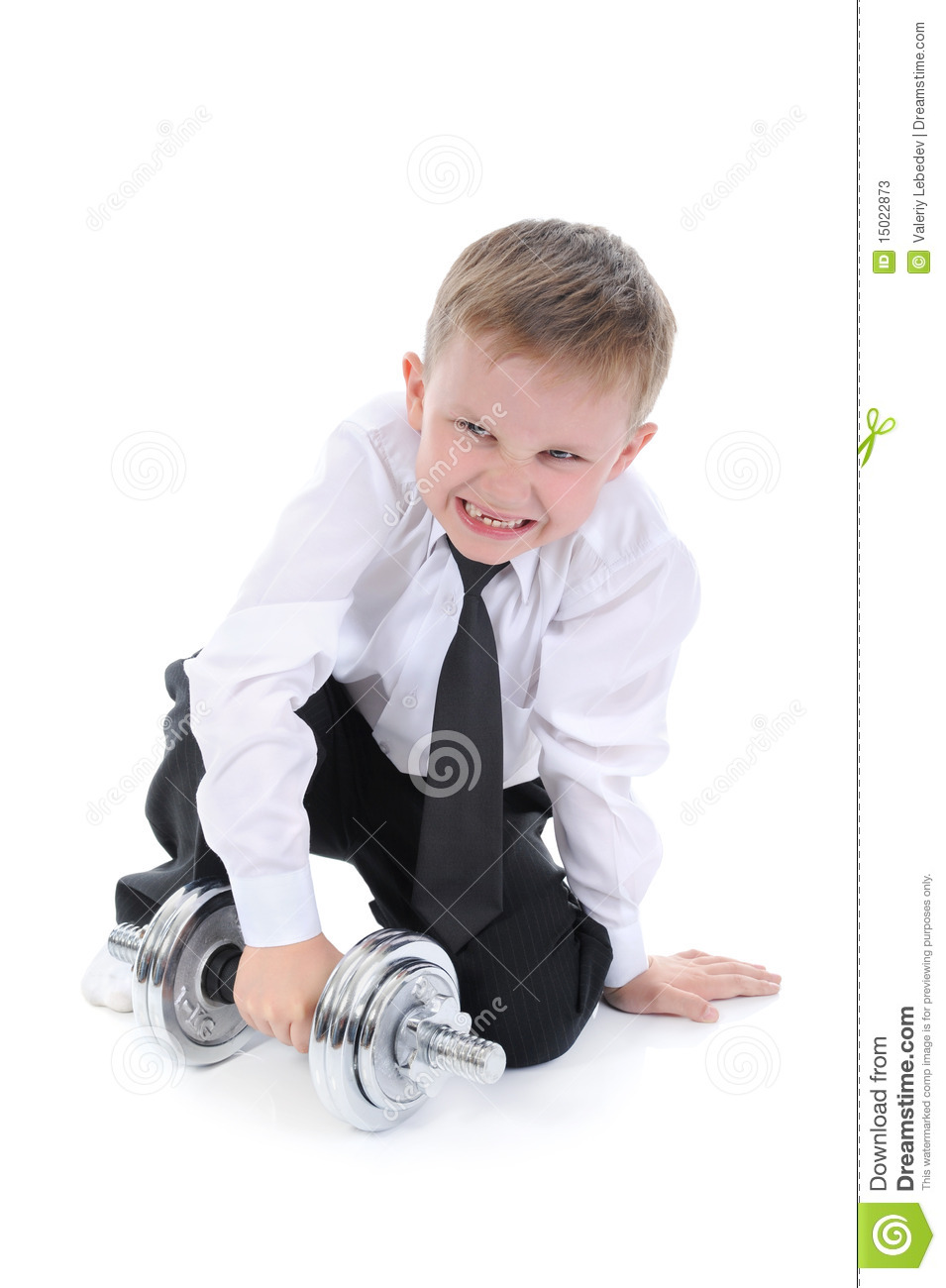 Boy In The Shirt Lifts Weights  Stock Photos   Image  15022873