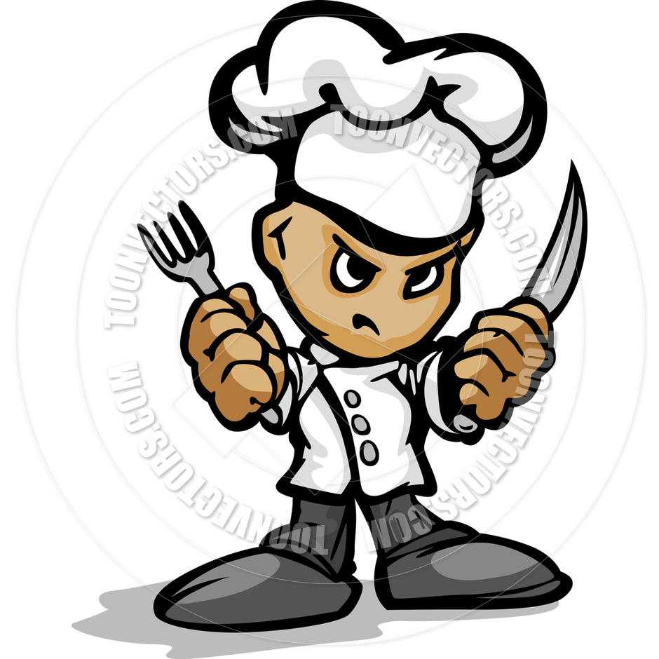 Cartoon Chef Knife
