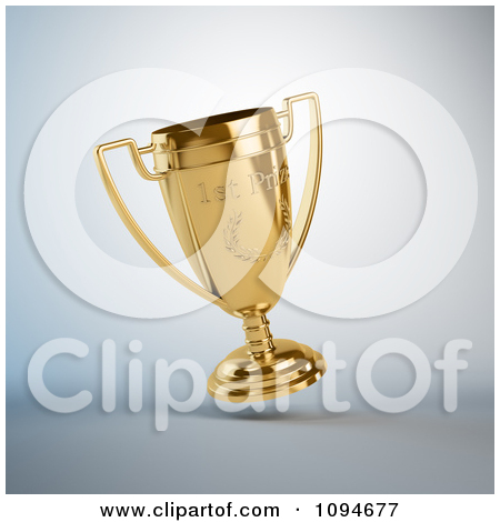 Clipart Illustration Of A Podium Of 3d First Second And Third Place
