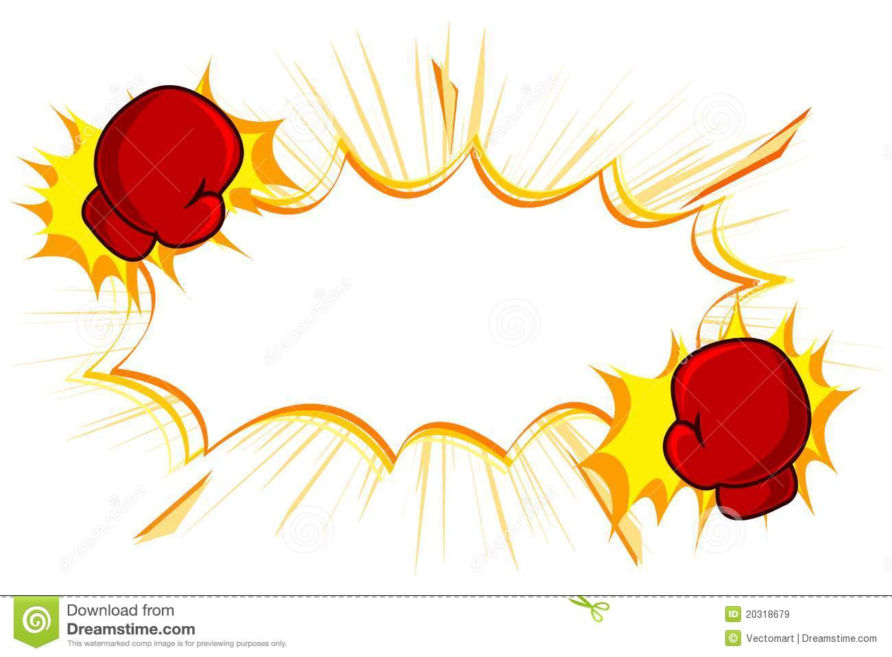 Copy Space With Kick Boxing Gloves Royalty Free Stock Images   Image