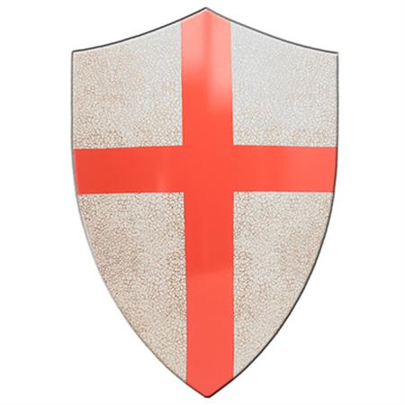 Crafted Knights Red Cross Crusader Shield U1205   Medieval Weapons