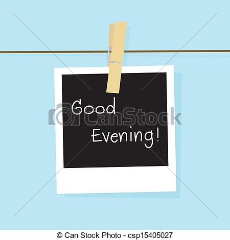 Good Evening Clipart Good Evening Card