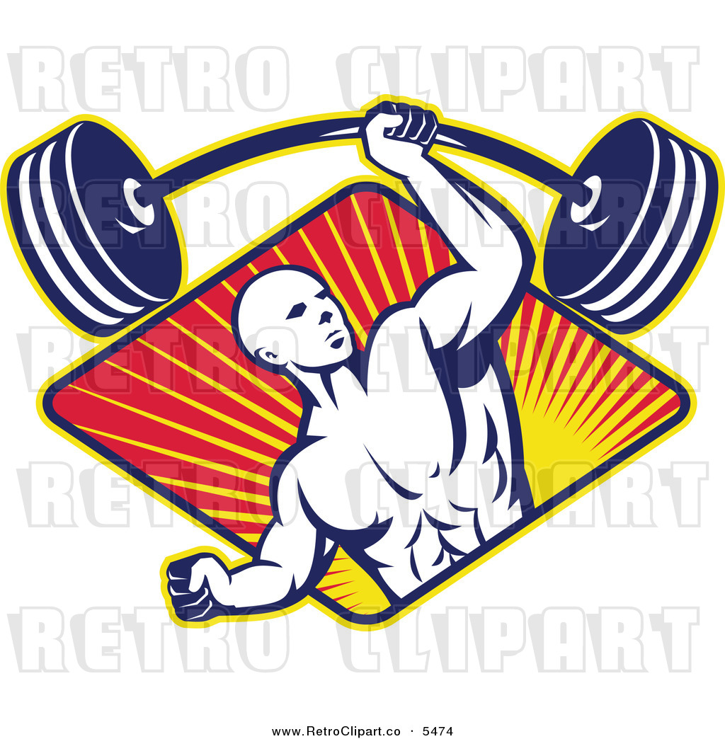 Hand Weights Clipart Retro Clipart Of Weights