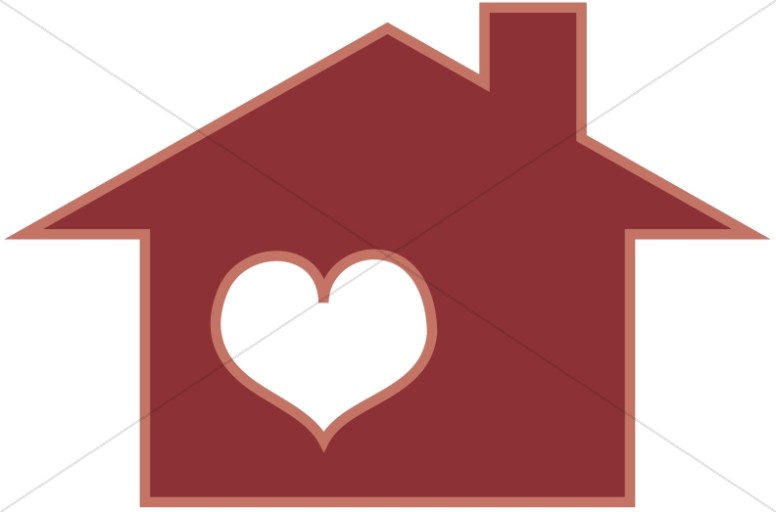 Home Is Where Gods Heart Is   Church Clipart