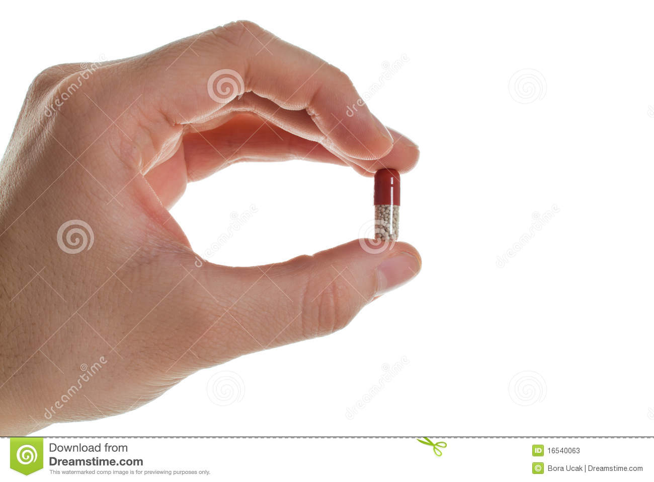 Medical Pill In Hand Stock Photos   Image  16540063