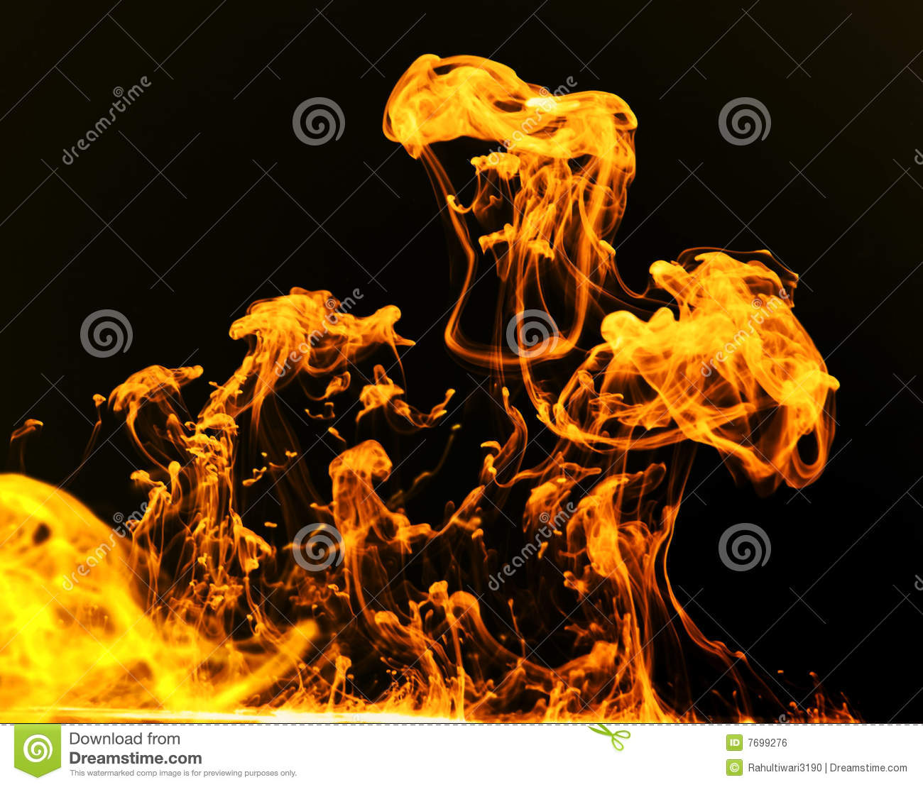 Mountain Of Fire Royalty Free Stock Image   Image  7699276