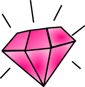 Pink Diamond Clip Art At Clker Com   Vector Clip Art Online Royalty