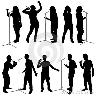 Singing People Vector Stock Images   Image  8315534