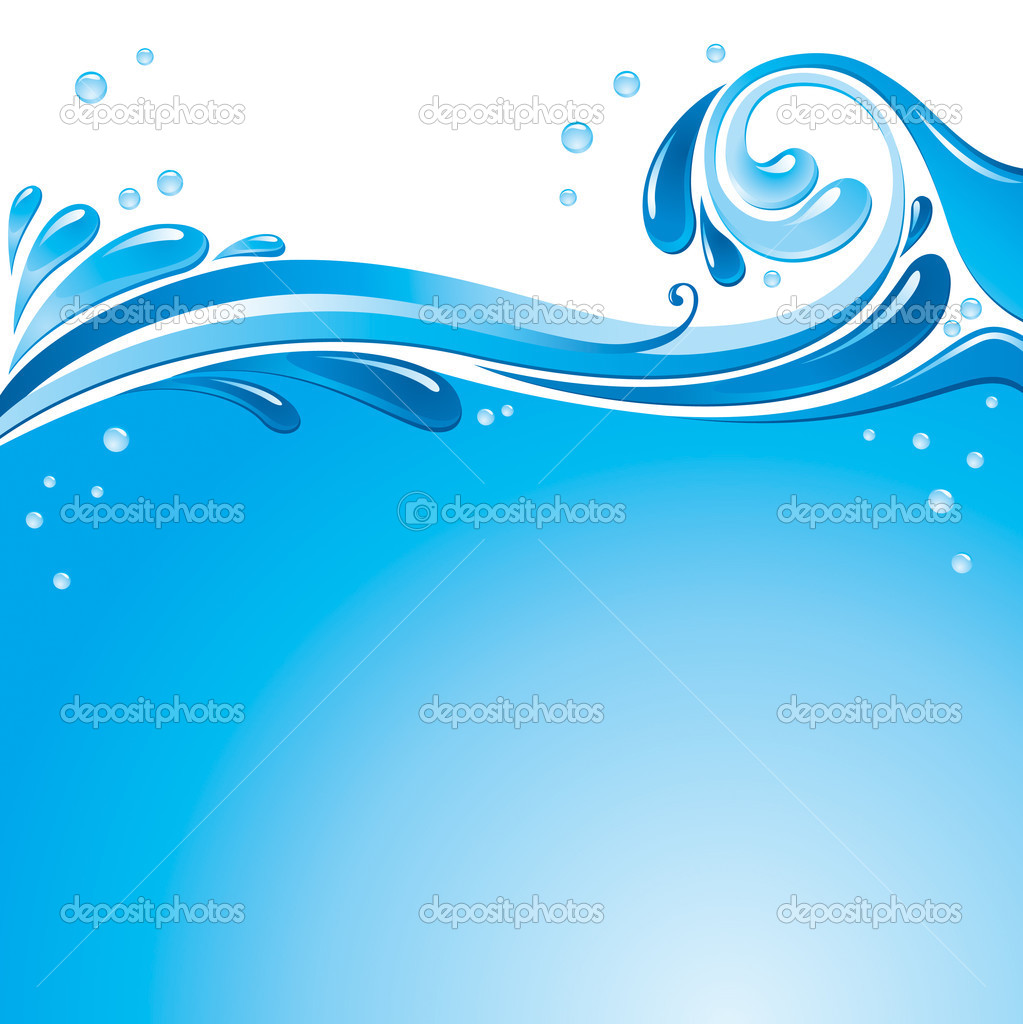 Water Splash Background   Stock Vector   Rosinka  1613472