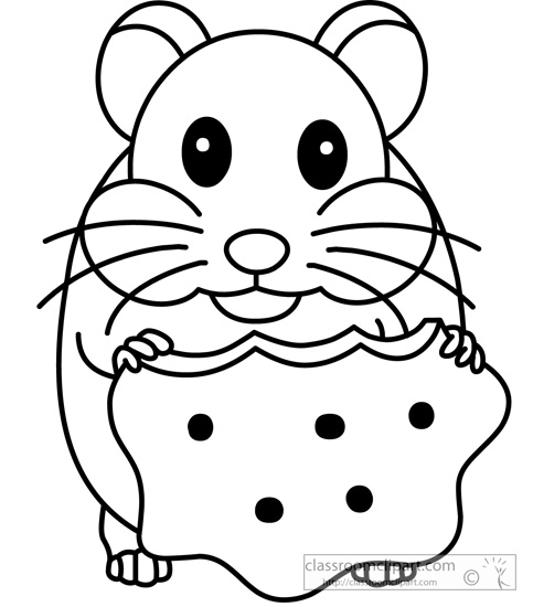 Animals   Hamster 02 Outline 116   Classroom Clipart