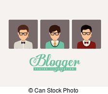 Blogger Vector Clipart And Illustrations