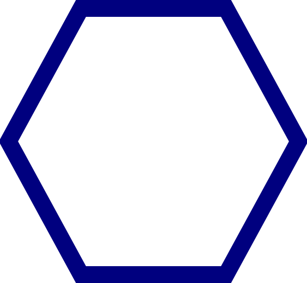 Blue Hexagon Clip Art At Clker Com   Vector Clip Art Online Royalty