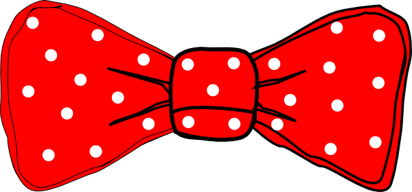 Bow Tie Red Polka Dot Clip Art At Clker Com   Vector Clip Art Online