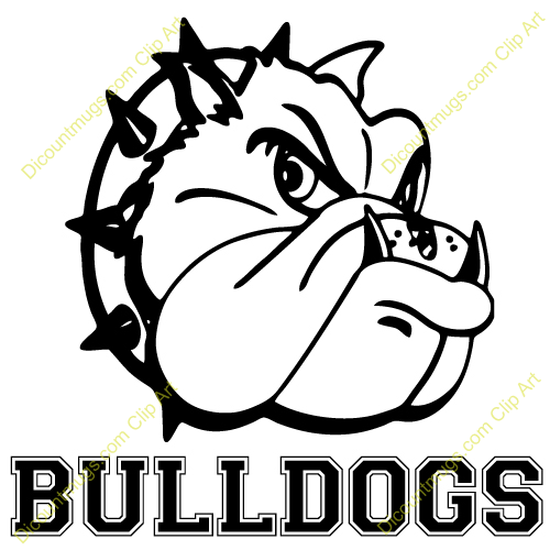 Bulldog Over The Word Bulldogs Keywords Bulldog School Mascot Bulldogs
