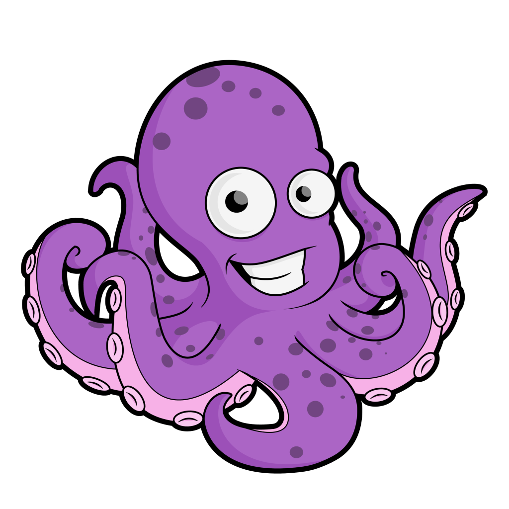 Free Cartoon Octopus Clip Art Vector   Jamie Sale
