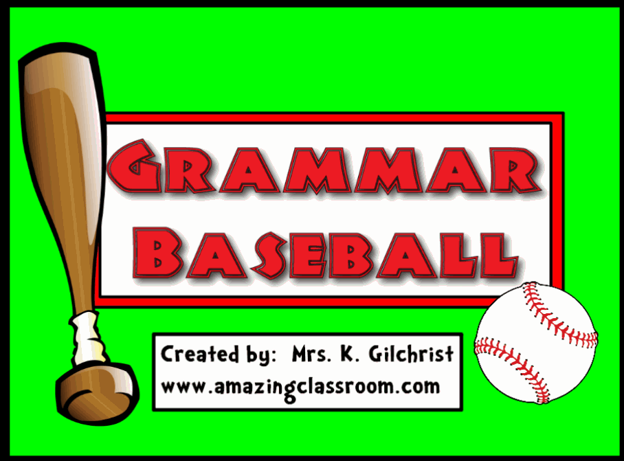 Grammar Clipart Grammar Baseball Is A Great