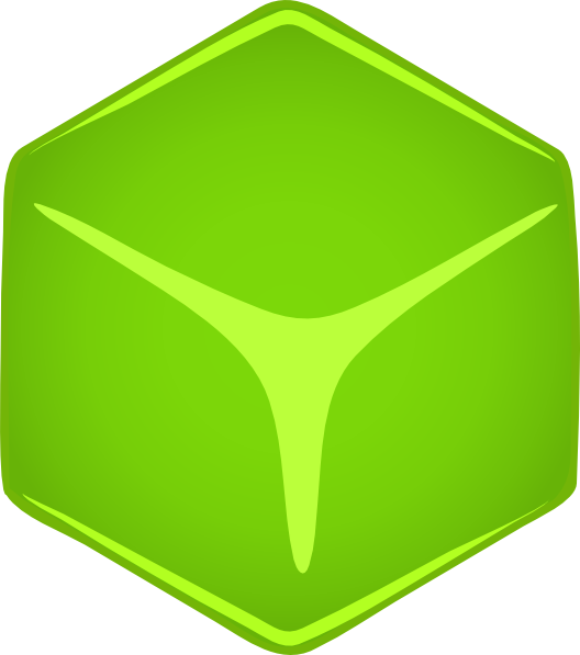 Green 3d Cube Clip Art At Clker Com   Vector Clip Art Online Royalty