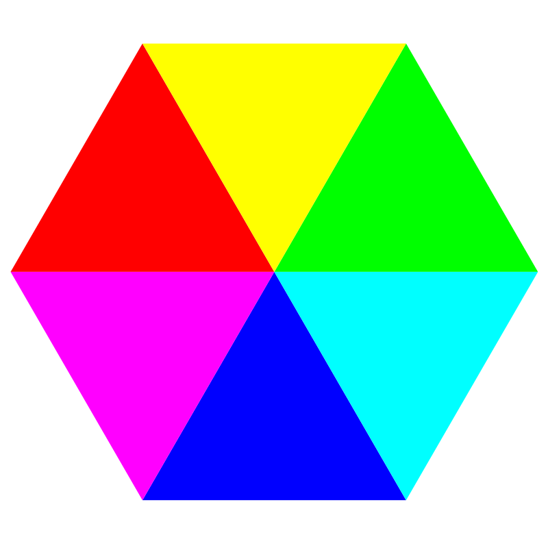 Hexagon 6 Color By 10binary