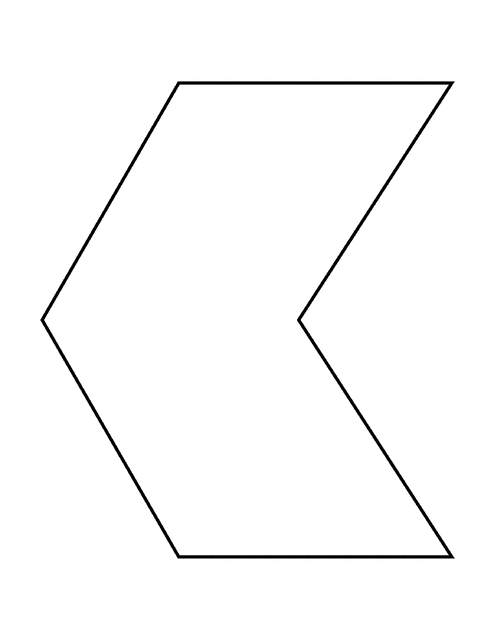 Irregular Concave Hexagon   Clipart Etc