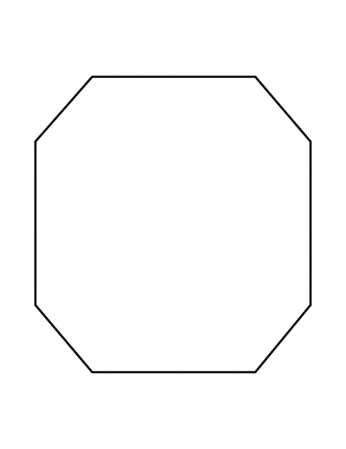 Irregular Convex Octagon   Clipart Etc