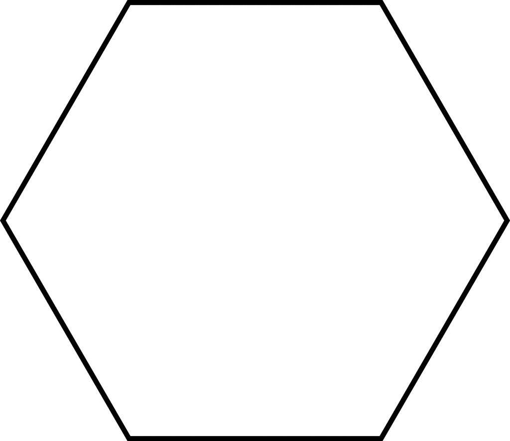 Large Hexagon For Pattern Block Set   Clipart Etc