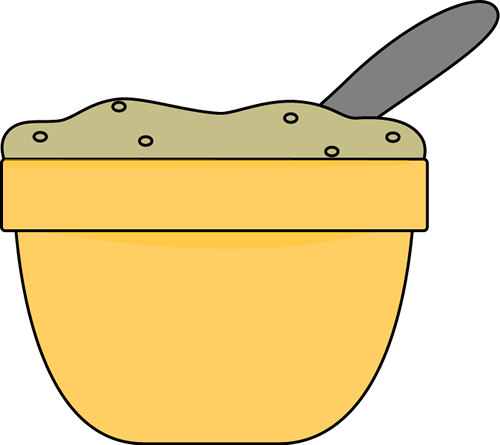 Oatmeal Clip Art Image   Bowl Of Oatmeal With A Spoon In The Bowl