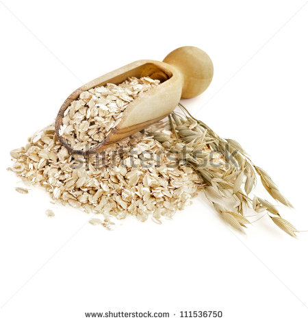 Oats Clip Art Oatmeal Flakes With Wooden