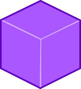 Purple 3d Cube Clip Art At Clker Com   Vector Clip Art Online Royalty