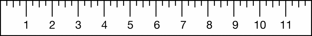 Quarter Inch Ruler   Clipart Etc
