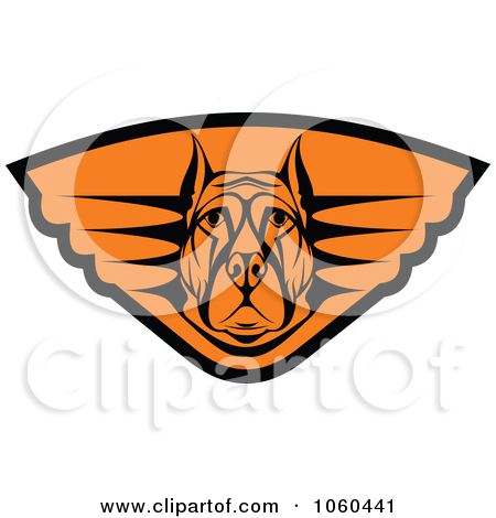 Royalty Free Vector Clip Art Illustration Of A Big Dog Logo 3 Jpg