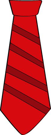Striped Red Tie Clip Art   Red Tie With Red Stripes  This Is A