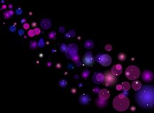 Abstract Depth Space Vector On Black Background Royalty Free Stock
