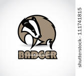 Badger Sign   Vector Illustration