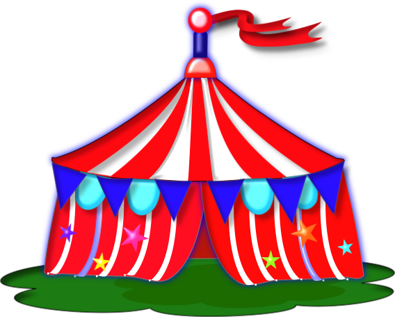 Cartoon Carnival Tent Free Circus Tent Clip Art